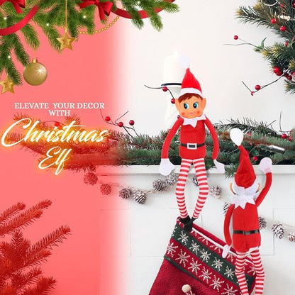 Elfette Plush Toy - Christmas Elf Behaving Badly | Naughty Girl Doll | 12 Inches