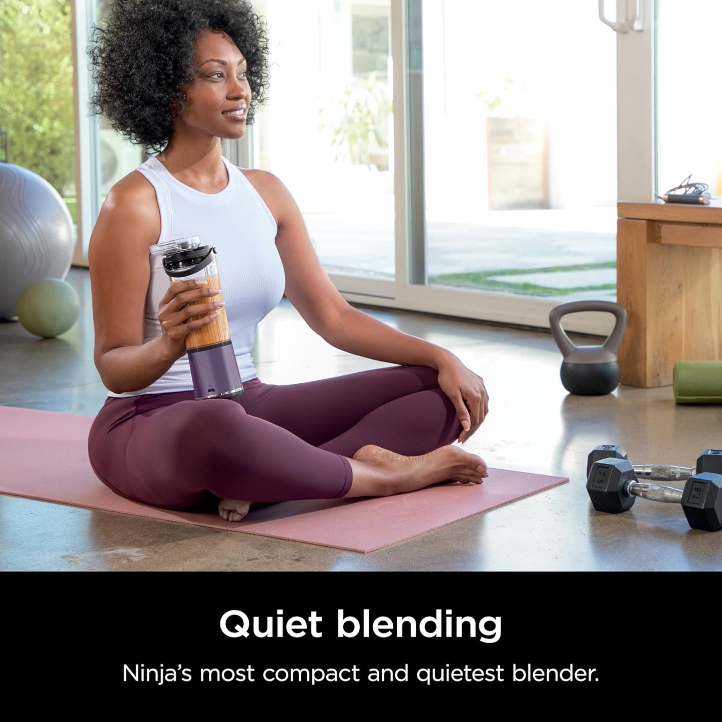 Ninja Blast Portable Blender - Cordless 18oz Personal Blender for Smoothies & Shakes | BPA Free, USB-C Rechargeable, Metallic Purple