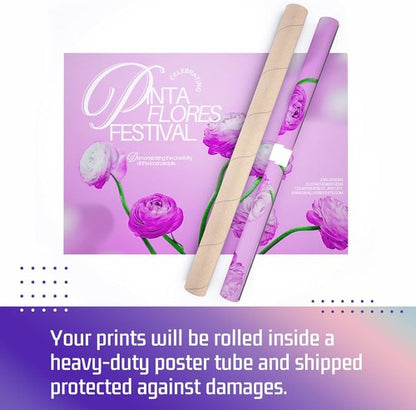 BillyPrint Custom Poster Prints - Personalized Waterproof Vinyl Wall Art - 8.5x11in Size