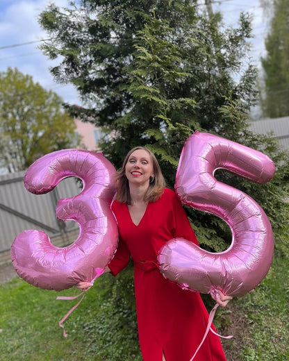 Pink Number 8 Balloon - 40 Inch Giant Foil Balloon for 8th Birthday Party Decorations