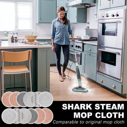 Shark | Steam Mop Pads - 12 Pack Refill for S7000, S7201, S8001 | Washable Hard Floor Cleaning Pads