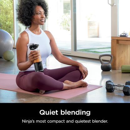 Ninja Blast Portable Blender - Cordless 18oz Personal Blender for Smoothies & Shakes | BPA Free, USB-C Rechargeable, Marble Black