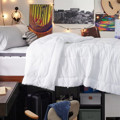 Bedsure Comforter Duvet Insert - Quilted Comforters Twin XL Size, All Season Duvet, GentleSoft Down Alternative Bedding, with 8 Tabs, Gifts for Women/Men, White, Twin XL 92 x 68 Inches