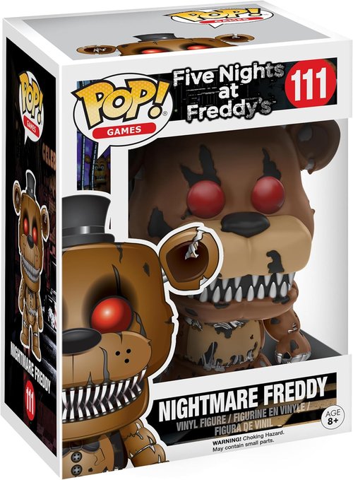 Funko Nightmare Freddy Toy Figure - Collectible Five Nights at Freddy's Character
