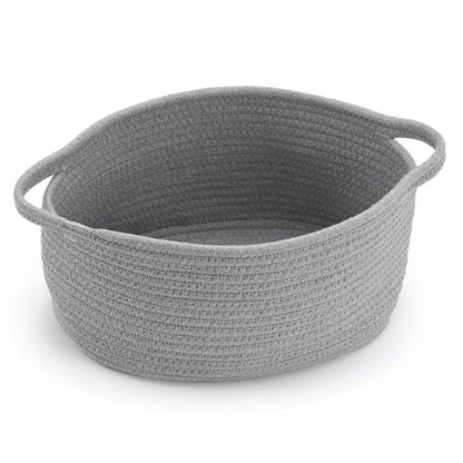Happyiren Cute Woven Storage Basket - Versatile Organizer with Handle for Gifts | Ideal for Baby Toys & Pet Supplies