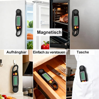 Antonki Digital Meat Thermometer - Instant Read Cooking Thermometer with Backlight | Perfect for Grilling, Baking, BBQ