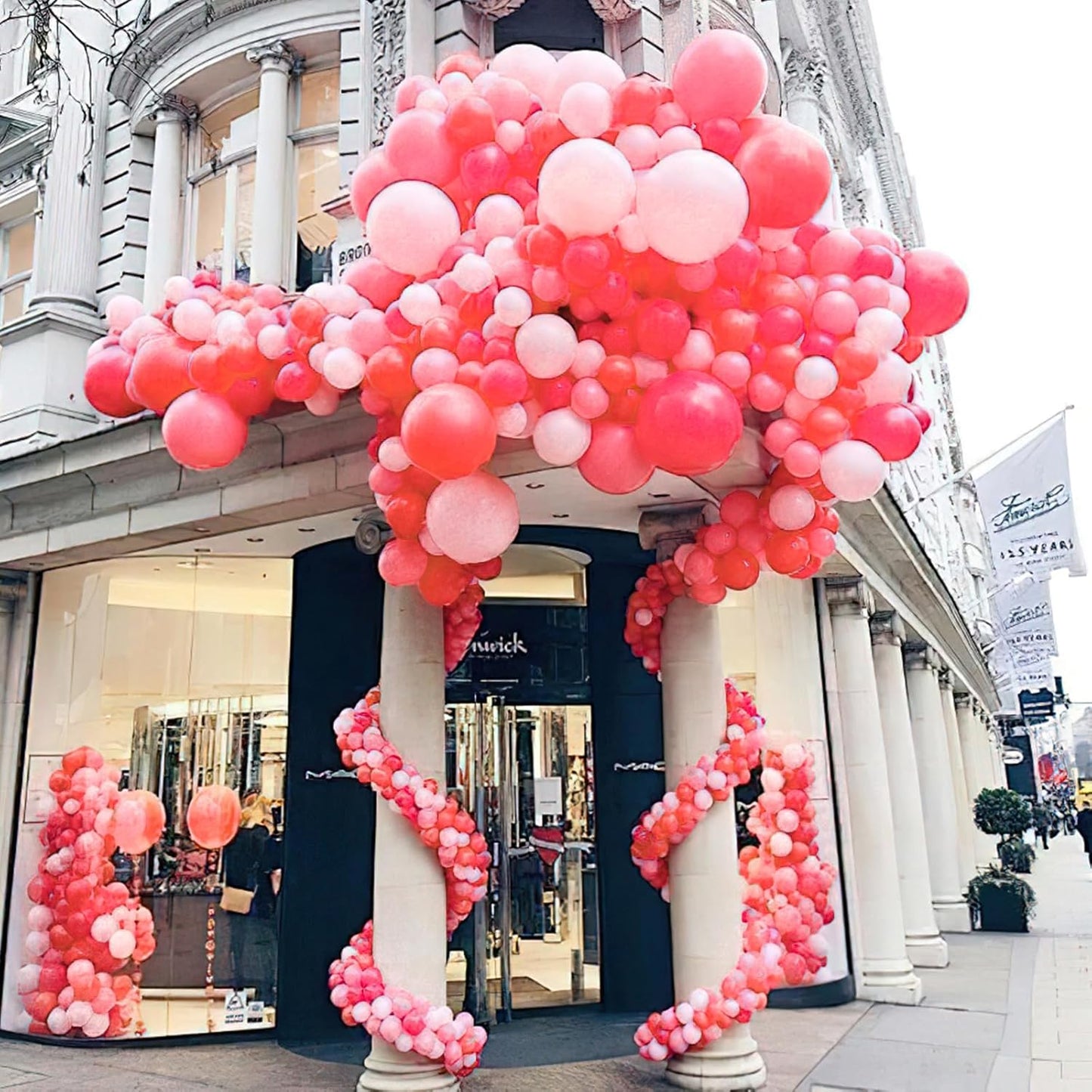 PartyWoo Pink Jumbo Balloons - 18 Inch Matte Rose Latex for Graduation, Wedding & Birthday Decor | 20 Pcs