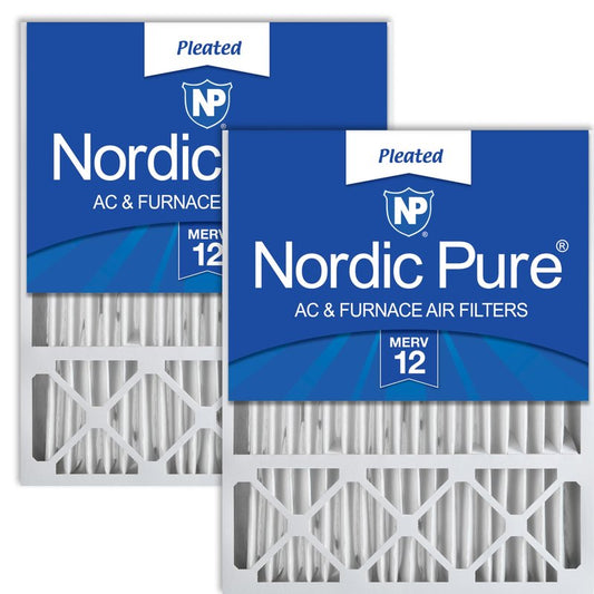 Nordic Pure 16x25x5 (15_3/4 x 24_3/4 x 4_3/8) Honeywell/Lennox Replacement MERV 12 Air Filters 2 Pack