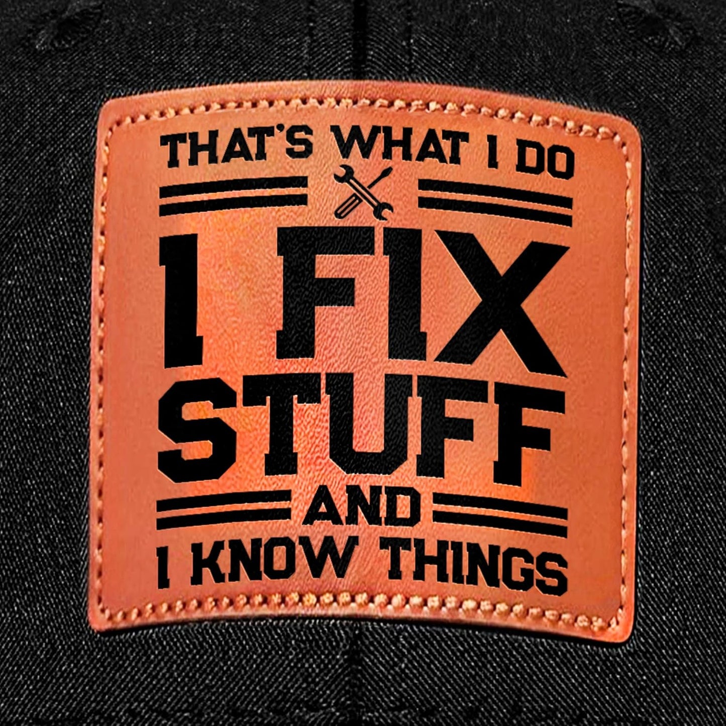 Skiennix Unique Gifts for Men | Cool Birthday Ideas for Dad, Grandpa & Him - Black Handyman Hat