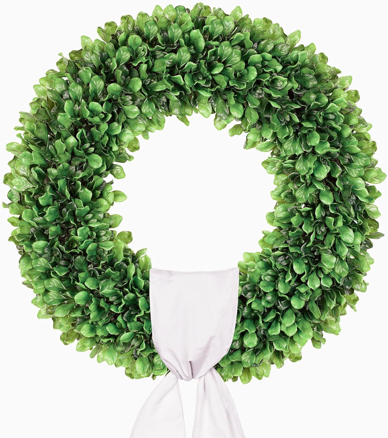 Regine Switzerland 20-Inch Artificial Boxwood Wreath - Versatile Greenery for All Seasons, Perfect for Home Decor