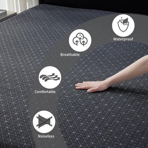 BEDLORE Queen Mattress Protector - Waterproof, Noiseless Cover for 6-18 Inch Mattresses | Soft & Breathable