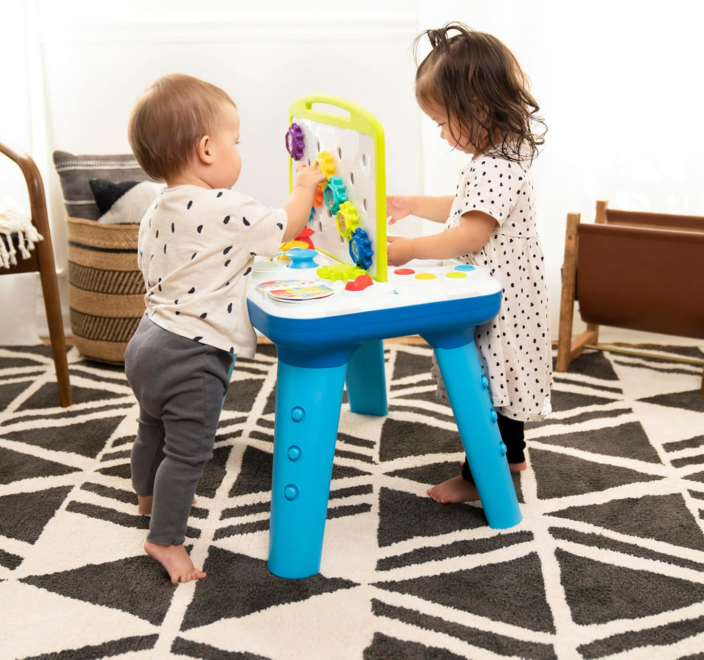 Baby Einstein Curiosity Table - Montessori Activity Play Station for 12 Months & Up | Interactive Floor Toy
