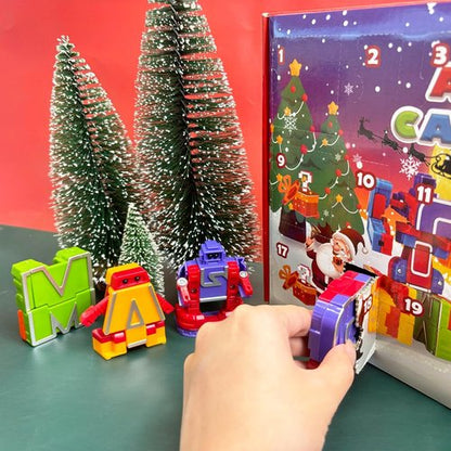 Alphabet Robots | ABC Learning Toys for Boys - Deformation Fine Motor Skills | Advent Calendar Gift