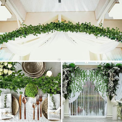 HXWEIYE Fake Vines - 12 Pack Artificial Ivy Greenery Garland for Aesthetic Room Décor | Indoor/Outdoor Use