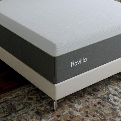Novilla Bliss Queen Size Memory Foam Mattress - 10 Inch Cool-Touch Cover for Refreshing Sleep & Pain Relief