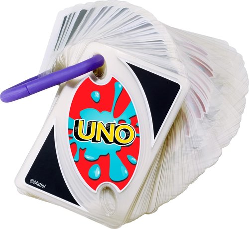 Mattel Games UNO Splash Card Game - Waterproof Cards & Portable Clip for Travel | Perfect for Camping & Game Nights