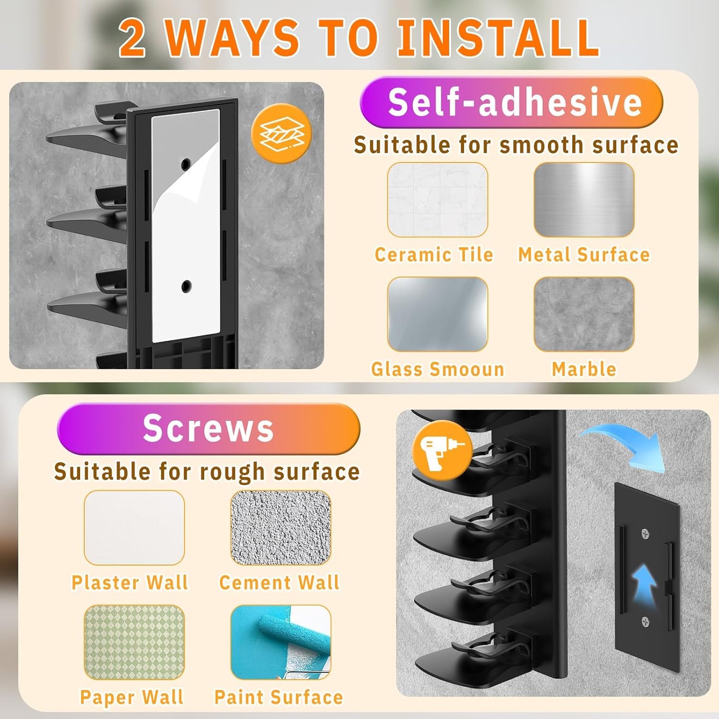 Metal Legging Organizer & Space-Saving Hat Rack | Holds 20 Leggings & 40 Caps for Ultimate Storage