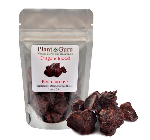 Dragons Blood Resin Incense 1 oz. - 100% Pure Natural Granular Daemonorops Draco - Sangre De Grado