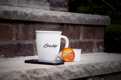 Brooklyn Beans Coffee Pods - Coney Island Caramel Decaf | 40 Count Compatible with Keurig 2.0