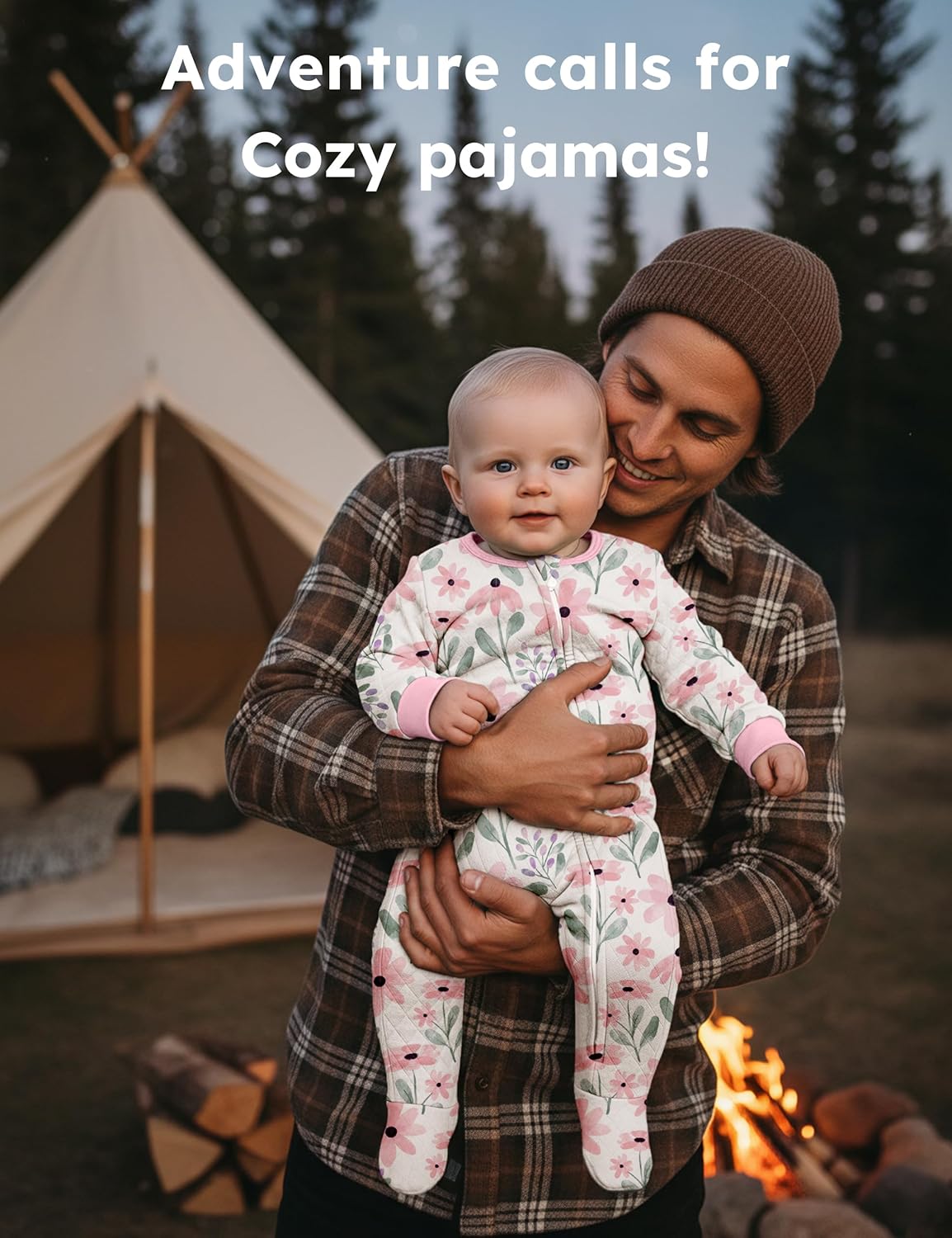 Yoofoss Organic Cotton Baby Pajamas - Warm Quilted Footed Sleepers for Newborns & Infants (0-9 Months)