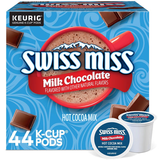 Swiss Miss Hot Cocoa K-Cup Pods - Rich Milk Chocolate Flavor | 44 Single-Serve Pods