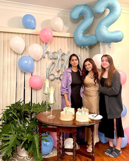 Pearlescent Blue 40-Inch Number 1 Balloon - Perfect First Birthday Decoration for Boys & Girls