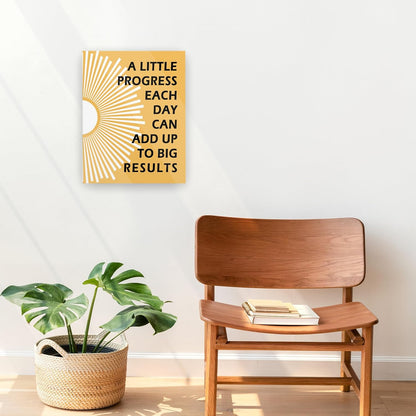 Pugwak Positive Affirmations Wall Art - Motivational Canvas Print for Therapy & Nursery | 11x14 Inch