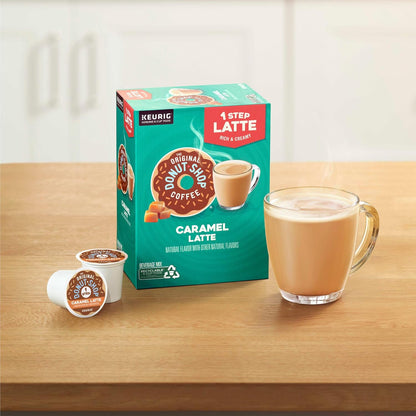 Original Donut Shop Caramel Latte K-Cup Pods - One-Step Brewing, 20 Count