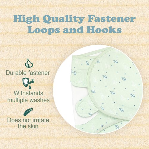 Bublo Baby Swaddles for Newborn Boys – 3-Pack Infant Swaddles 0-3 Months – Adjustable Newborn Swaddle Sleep Sack – Soft Organic Cotton Baby Wrap for Safe & Cozy Sleep