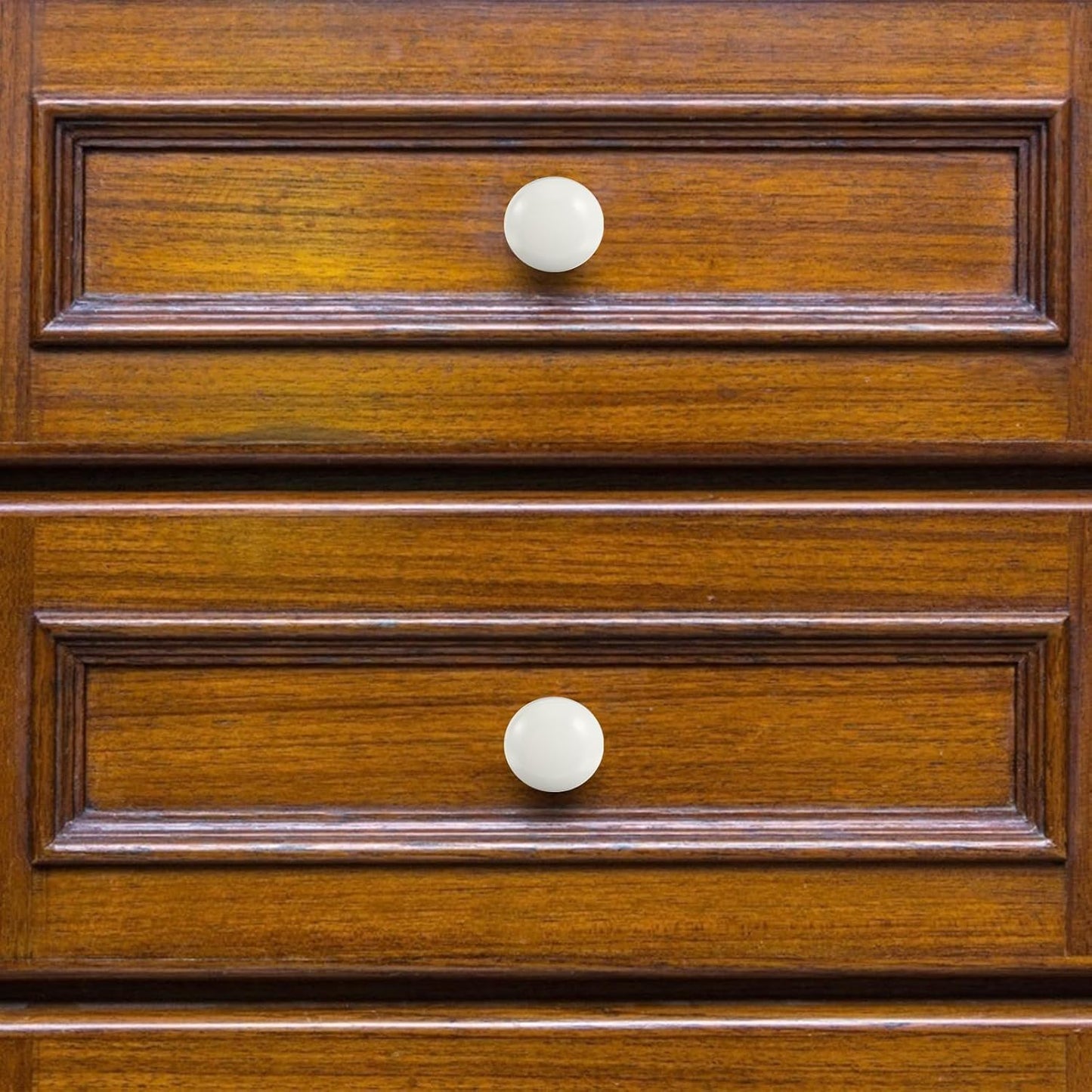 Uonlytech Cabinet Knobs - 8Pcs Self-Tapping Solid Wood Round Handles for Easy Installation | Durable Pulls for Home Furniture