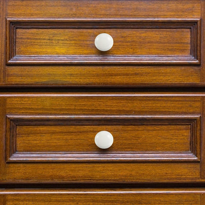 Uonlytech Cabinet Knobs - 8Pcs Self-Tapping Solid Wood Round Handles for Easy Installation | Durable Pulls for Home Furniture