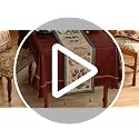 Patdrea Designer Vintage French Velvet Table Runner 12x71 Inches - Herbert E Variation