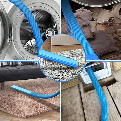 Skiennix Dryer Vent Cleaner Kit - Universal Vacuum Hose Attachment for Lint Removal | Fits All Vacuums (Blue)