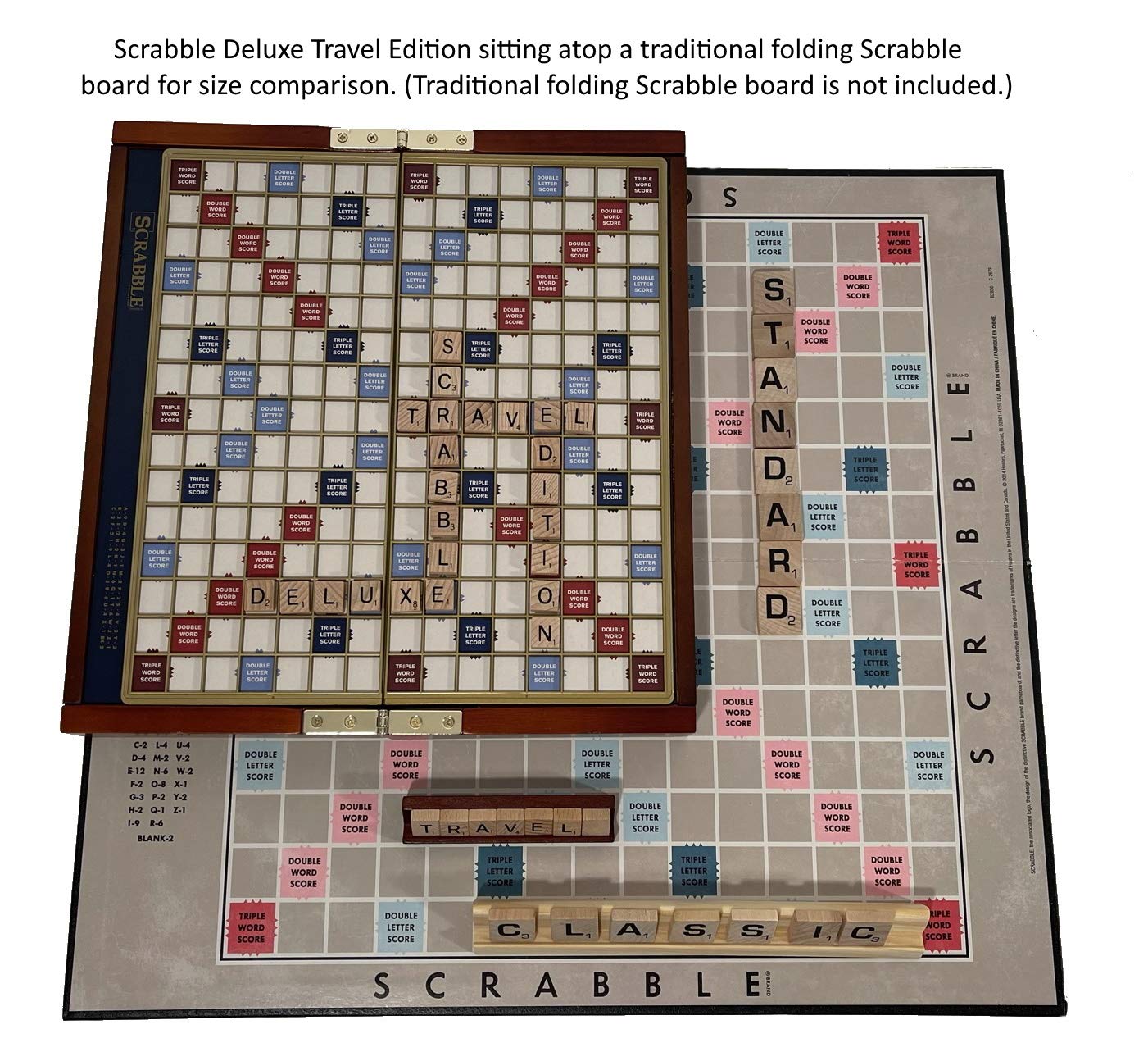 WS Game Company Scrabble Deluxe Travel Edition, 2 to 4 players