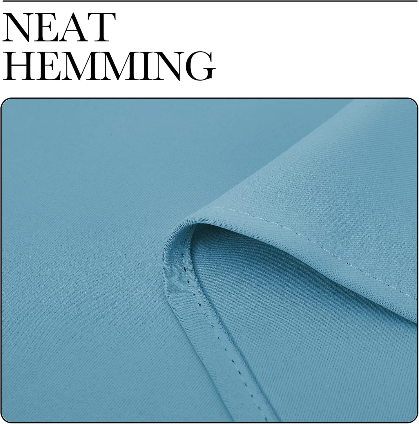 NICETOWN Teal Blue Blackout Curtains - Thermal Insulated 86-Inch Long Drapes | 2 Panels, 55" Wide for Living Room