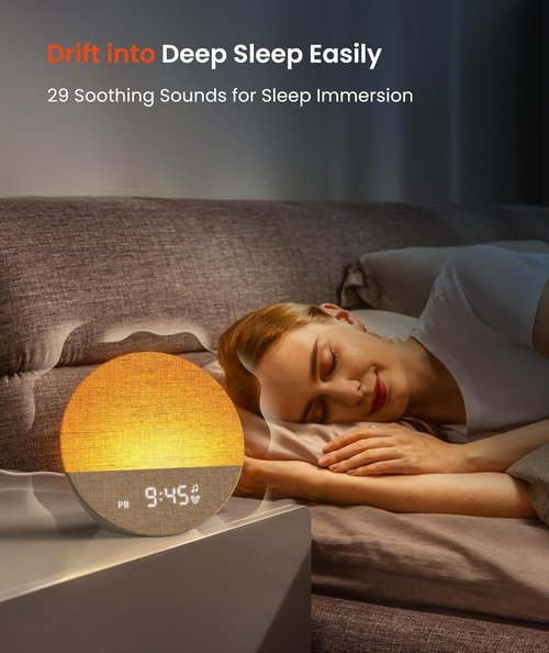 Dreamegg Sunrise 1 Bundle - Sleep Lite D11Max Sound Machine for Home & Travel | Nature Sounds & White Noise