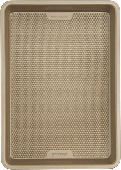 GoodCook BestBake Nonstick Bronze Baking Pan - 9" x 13" Textured Carbon Steel, Scratch-Resistant, Easy Cleanup