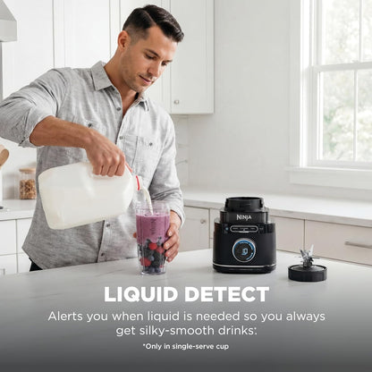 Ninja Kitchen System - All-in-One Food Processor & Blender | 8-Cup Bowl & 24 oz. To-Go Cup | 1800 Peak Watt | Black