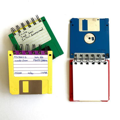 3 Assorted - 3.5" Floppy Disc Notepads