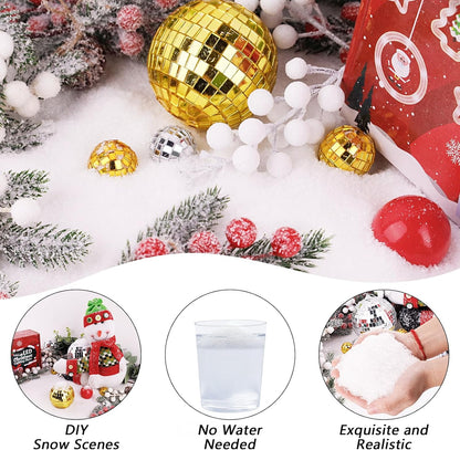 Morofme Christmas Fake Snow - Realistic Artificial Snowflakes for Holiday Displays | 10.58 Ounces