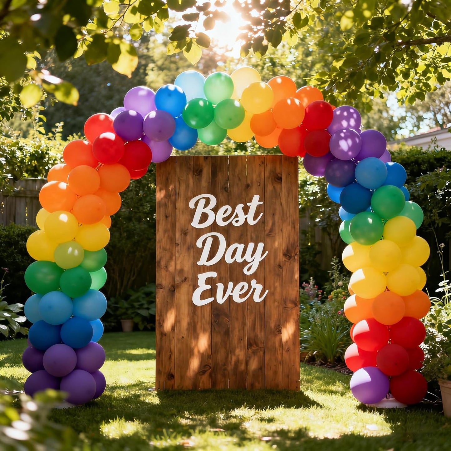 Rainbow Party Balloons by [Brand Name] - 100 Pack of 12-Inch Vibrant Latex Helium Balloons for Birthdays & Weddings