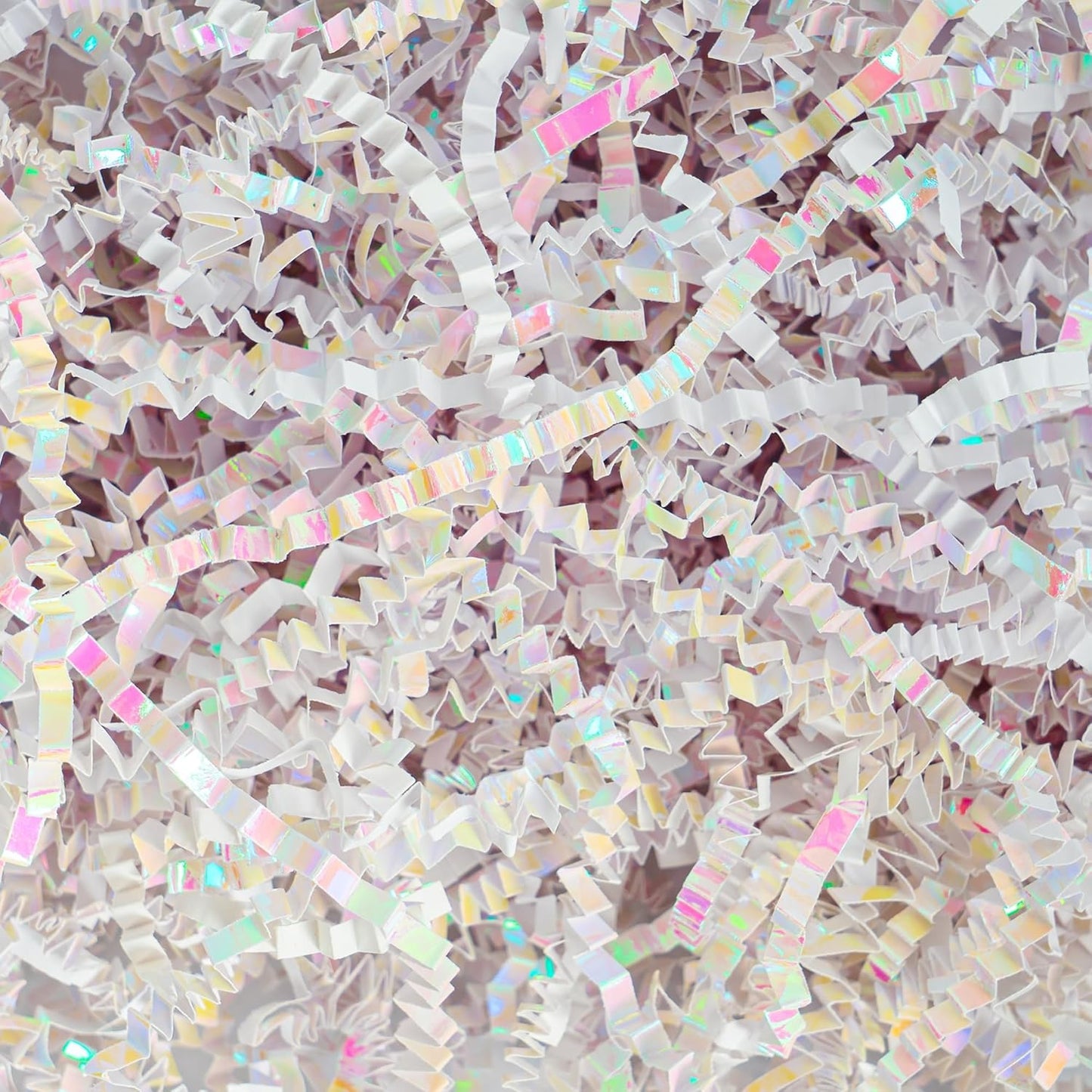 Uptotop 1/2 LB Crinkle Cut Paper Shred Filler for Gift Wrapping, Gift Basket Filling, Perfect for Birthday, Christmas, Thanksgiving, Halloween, Easter, Valentine's Day, Mother's Day, Father's Day, Wedding & Holiday Decor, Diamond White