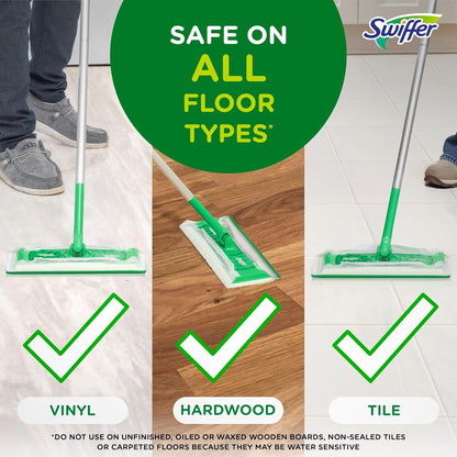 Swiffer Sweep + Mop Wet Pads Refill - All-Purpose Floor Cleaner for Dirt & Dust | Lavender, 12ct