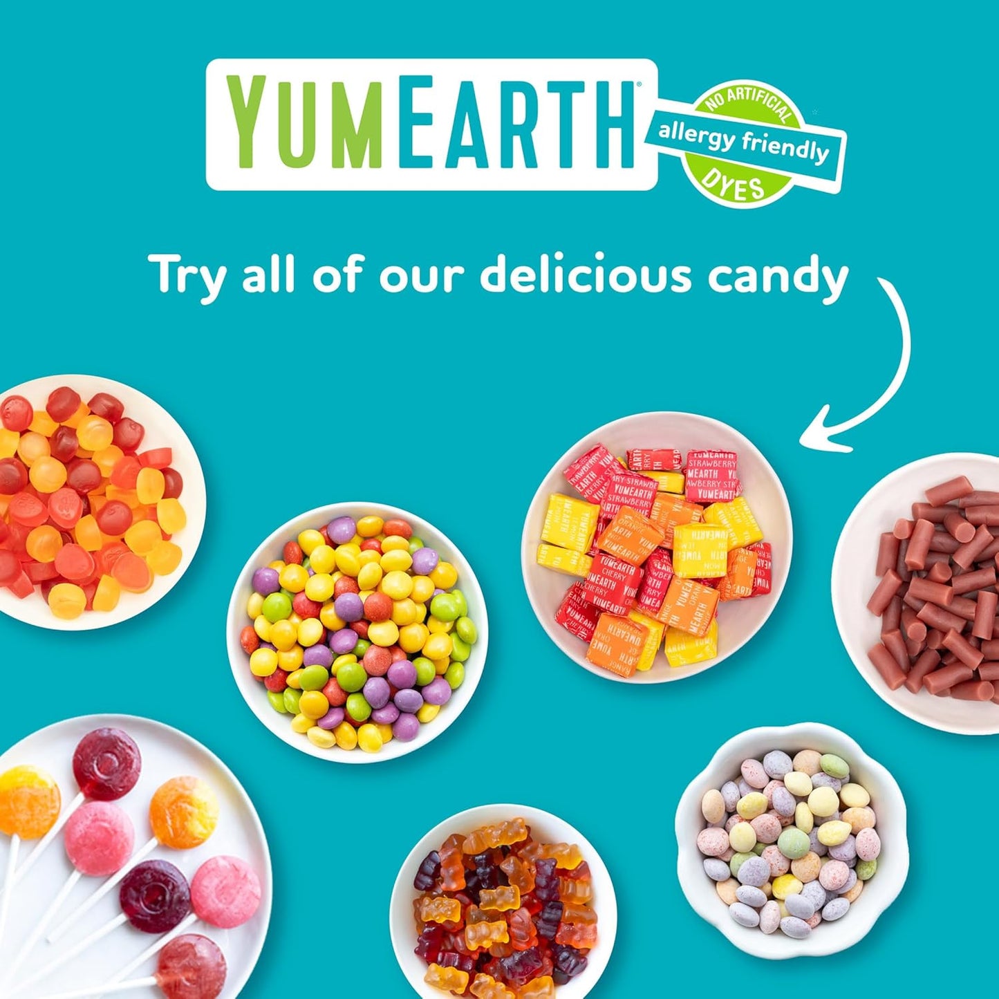 YumEarth Organic Lollipops Variety Pack - 60 Allergy-Friendly, Gluten-Free, Non-GMO, Vegan Treats