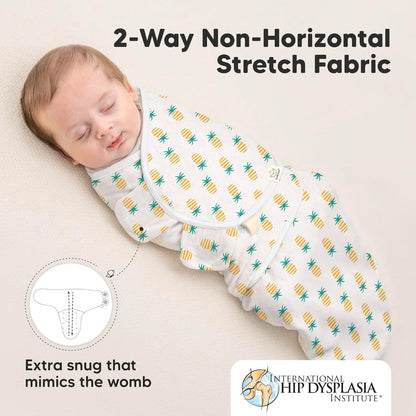 Skiennix Organic Baby Swaddle Sleep Sacks - Soft & Snug for Newborns 0-3 Months | Beach Day, OS, 3-Pack