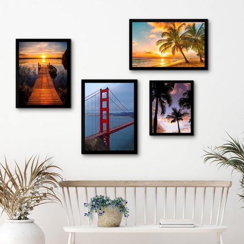 BESCRCL 12x16 Frame Wall Hanging Picture Frames, Black, 1 Pack