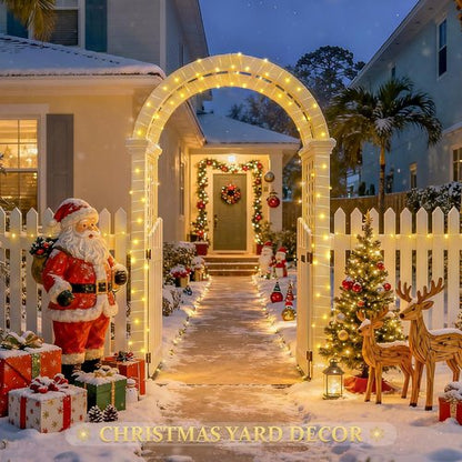 JMEXSUSS Solar String Lights - 33FT 100 LED Warm White Fairy Lights | Waterproof 8 Modes for Outdoor Decor