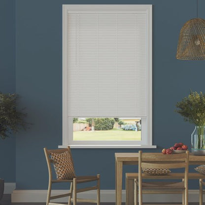 Lumino Cordless Room Darkening Mini Blinds - 18" W x 36" L - White | Custom Sizes Available