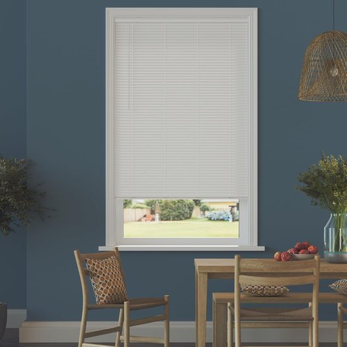Lumino Cordless Room Darkening Mini Blinds - 18" W x 36" L - White | Custom Sizes Available