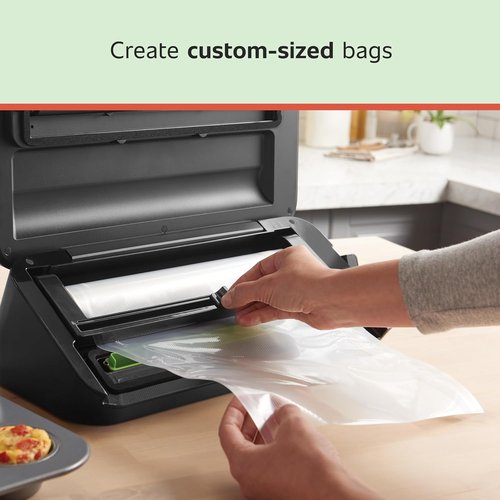 FoodSaver Vacuum Sealer Bags - Custom Fit Airtight Storage for Meal Prep & Sous Vide | 8 x 20" (Pack of 12)